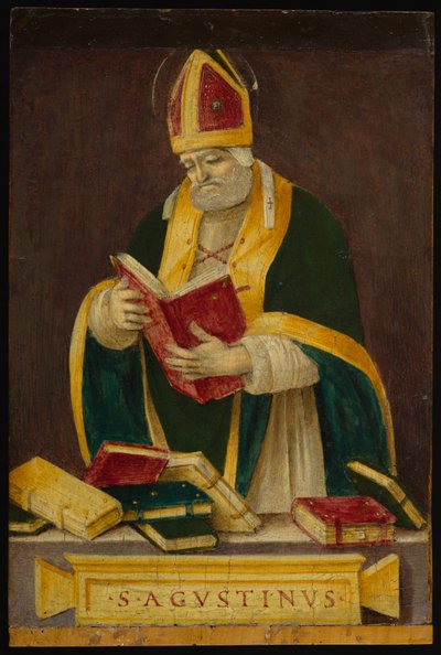 القديس أوغسطين ، ج 1490 (درجة الحرارة على اللوحة) بواسطة فلبيني ليبي
