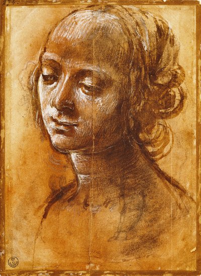 Womanly figure, by Filippino Lippi (1457-ca 1504), drawing بواسطة فلبيني ليبي