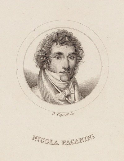 صورة لنيكولو باغانيني 1782-1840 ، 1840. بواسطة فيليبو كابورالي
