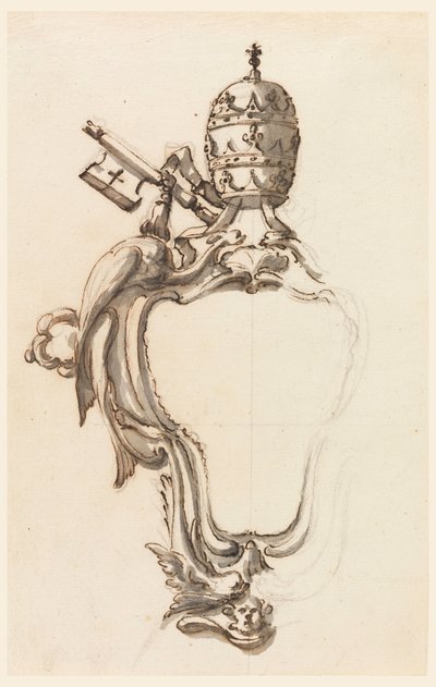 رسم، شارة بابوية، 1740-70 بواسطة فيليبو ماركيوني