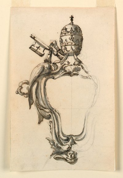 رسم، شارة بابوية، 1740-70 بواسطة فيليبو ماركيوني