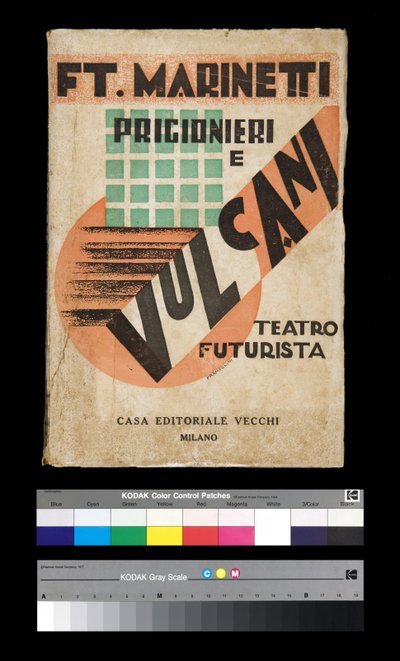 فيوتشرزم: غلاف "سجناء وبراكين" "1927 (نقش) بواسطة فيليبو توماسو إميليو مارينيتي