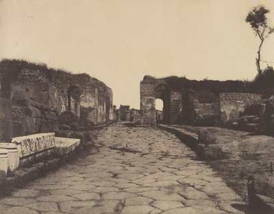 بومبي ، حارة بومبي ، نصب قبر ماميا ، كاليفورنيا. 1853. بواسطة فيرمين يوجين لو ديان
