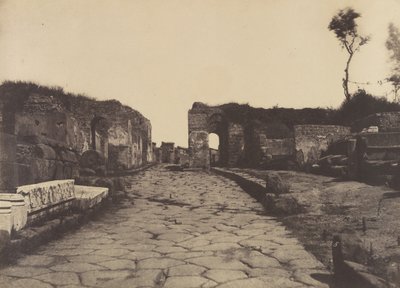 بومبي ، حارة بومبي ، نصب قبر ماميا ، كاليفورنيا. 1853. بواسطة فيرمين يوجين لو ديان