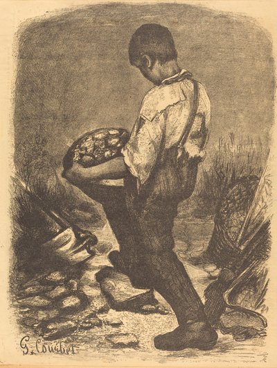 قواطع الحجر بواسطة Firmin Gillot after Gustave Courbet