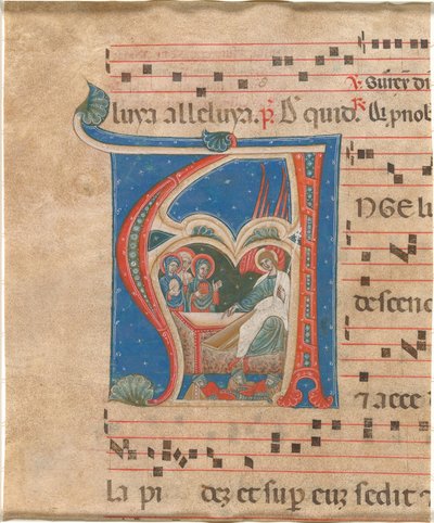 ثلاث نساء قديسات في القبر بواسطة أول ماجستير في Cortona Antiphonaries