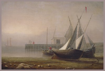 قوارب الصيد في Low Tide ، c.1850s بواسطة فيتز هنري لين