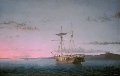 Lumber Schooners في المساء على خليج بينوبسكوت بواسطة فيتز هنري لين