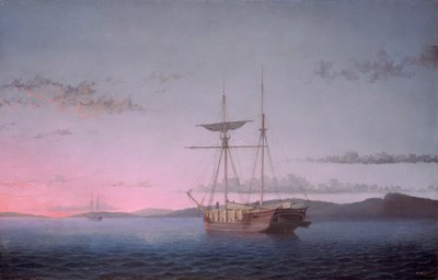 Lumber Schooners في المساء على خليج بينوبسكوت بواسطة فيتز هنري لين