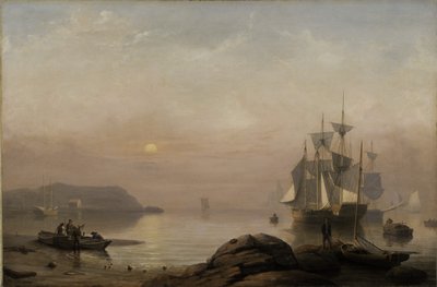 شروق الشمس من خلال الضباب ، 1852 بواسطة فيتز هنري لين