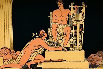 أوريستس المملوكة لأبولو ، 1880 بواسطة Flaxman