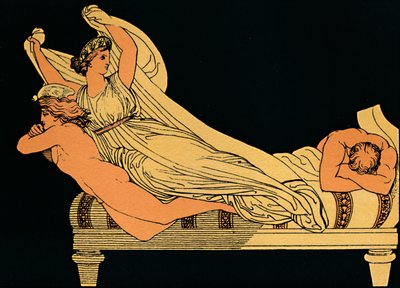 الفرح الفارغ الذي يسكن في أحلام الليل ، 1880 بواسطة Flaxman