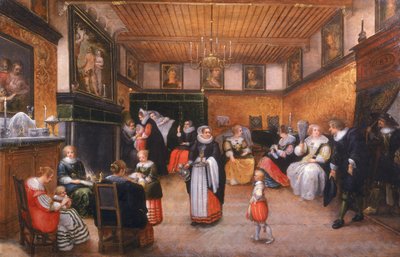 حفلة التعميد ، 1629 بواسطة Flemish School