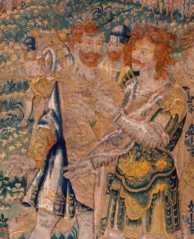 نسيج فلمنكي. هاسدروبال شقيق هانيبال الذي أسره الرومان. أتيليه أودينارد. 347 × 407 سم. إنف 00005. بواسطة المدرسة الفلمنكية