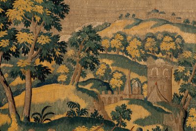 نسيج فلمنكي. مسلسل قصة سايروس. يأمر No VI Tomyris بغمس رأس Cyrus في وعاء دم (Tomiris manda sumergir la cabeza de Ciro en un reciente lleno de sangre). مجهول ، استنادًا إلى ميشيل كوكسي. أتيليه أنتويرب. الحرير ووو بواسطة المدرسة الفلمنكية