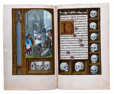 أوراق من كتاب ساعات روتشيلد ، جنت أو بروج ، c.1505 بواسطة المدرسة الفلمنكية