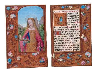 أوراق من كتاب ساعات روتشيلد ، جنت أو بروج ، c.1505 بواسطة المدرسة الفلمنكية