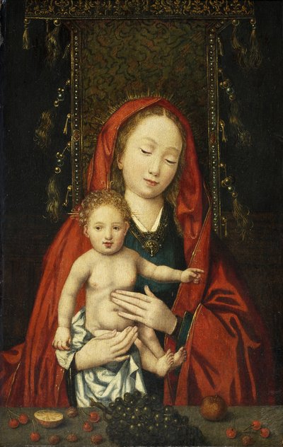Madonna and Child, c.1500 (oil on panel) بواسطة المدرسة الفلمنكية