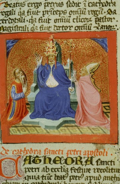 السيدة الجنرال 1111 صفحة من Legenda Aurea ، بروج ، ج .1400-10 بواسطة المدرسة الفلمنكية