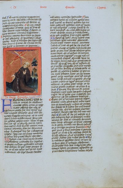 السيدة الجنرال 1111 صفحة من Legenda Aurea ، بروج ، ج .1400-10 بواسطة المدرسة الفلمنكية