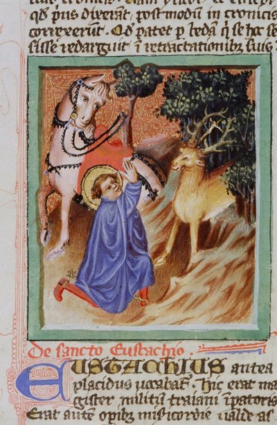 السيدة الجنرال 1111 صفحة من Legenda Aurea ، بروج ، ج .1400-10 بواسطة المدرسة الفلمنكية