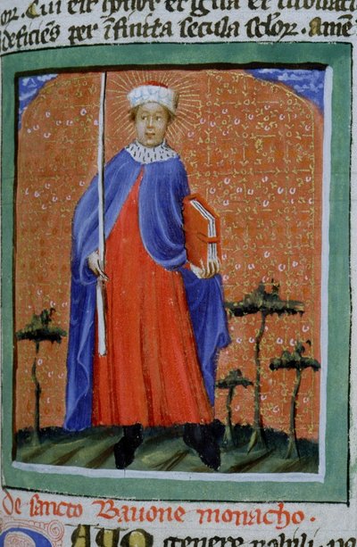 السيدة الجنرال 1111 صفحة من Legenda Aurea ، بروج ، ج .1400-10 بواسطة المدرسة الفلمنكية