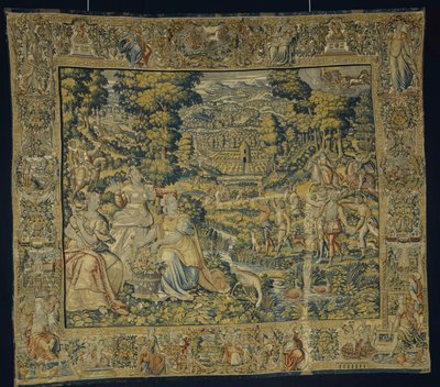 بلوتو وبروسربينا مع الصقارة ، c.1600 بواسطة المدرسة الفلمنكية