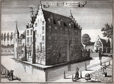 قلعة Rijsenburg. (نقش بواسطة المدرسة الفلمنكية
