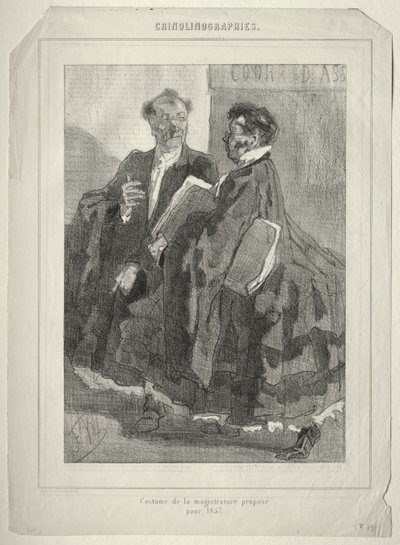 Crinolinographies (زي القضاء المقترح لعام 1857) بواسطة فيليسيان روبس