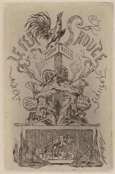 الحديد الأحمر لو فير روج 1871. بواسطة فيليسيان روبس