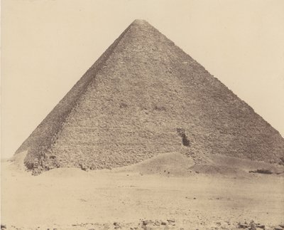 مقبرة الجزيرة في ممفيس ، هرم خوفو الهرم الأكبر ، 1851-52 ، طبعت 1853-54. بواسطة فيليكس تينارد