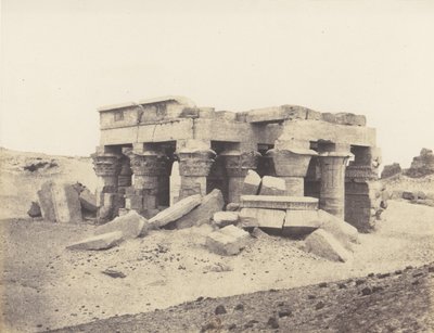 كوم أمبو أومبوس ، منظر عام للأطلال ، 1851-52 ، طبعت 1853-54. بواسطة فيليكس تينارد
