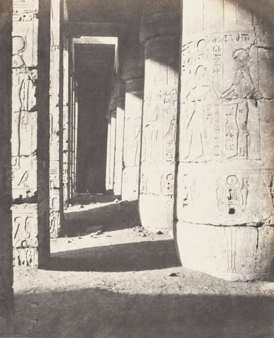 مدينة أبو طيبة ، الإنشاءات اللاحقة - المحكمة الثانية - Ga ... ، 1851-52 ، طبعت 1853-54. بواسطة فيليكس تينارد