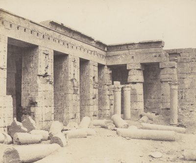 مدينة أبو طيبة. الإنشاءات اللاحقة - المحكمة الثانية ، 1851-52 ، طبعت 1853-54. بواسطة فيليكس تينارد