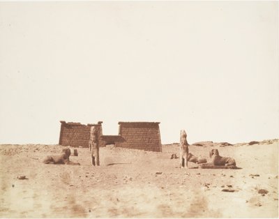 Sébôuah ، منظر عام للمعبد ، تم نشره عام 1851. بواسطة فيليكس تينارد