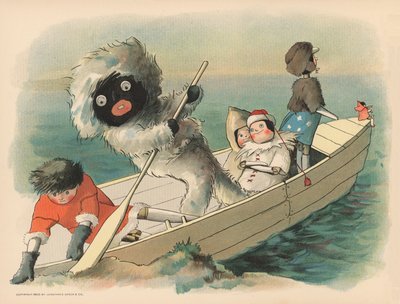 رسم توضيحي لمغامرات Golliwoggs القطبية بواسطة فلورنس ك. أبتون