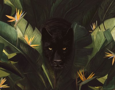 Hello Panther ، 2020 (رقمي) بواسطة فلوران بودارت