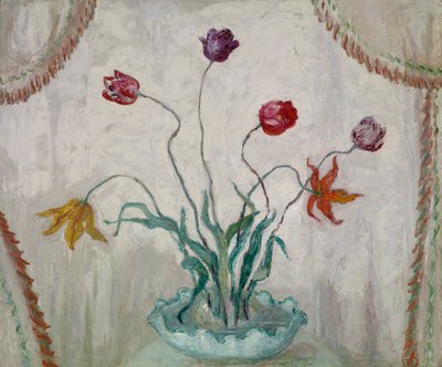 وعاء من الزنبق بواسطة Florine Stettheimer