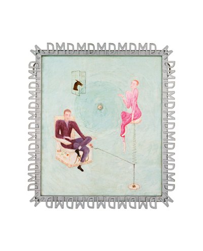 صورة لمارسيل دوشامب وروز سيلوي (زيت على قماش) بواسطة Florine Stettheimer