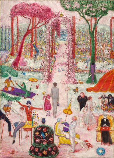 بعد ظهر الأحد في البلد ، 1917 بواسطة Florine Stettheimer