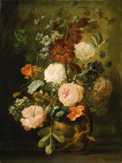 مزهرية ورود بواسطة Follower of Jan van Huysum