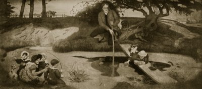 دالتون يجمع غاز مارش ، رسم توضيحي من "قصة هتشنسون عن الأمة البريطانية" ، ج .1923 بواسطة فورد مادوكس براون