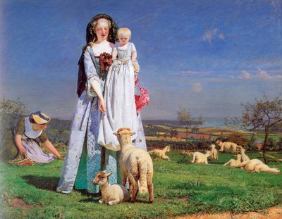 The Pretty Baa-Lambs ، 1859. بواسطة فورد مادوكس براون