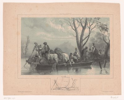 العبارة مع الخيول والركاب لو باك (العنوان على الكائن) زخارف للألوان المائية (عنوان السلسلة) Motifs d