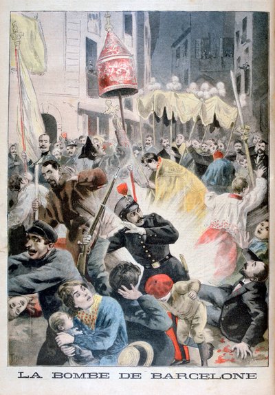قنبلة في برشلونة عام 1896 بواسطة Fortuné Méaulle