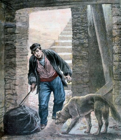 جريمة في شارع بوتساريس ، باريس ، 1892 بواسطة Fortuné Méaulle