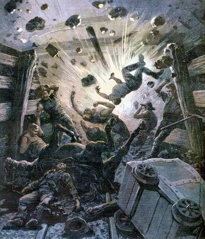 انفجار ناري ، فرنسا ، 1892 بواسطة Fortuné Méaulle