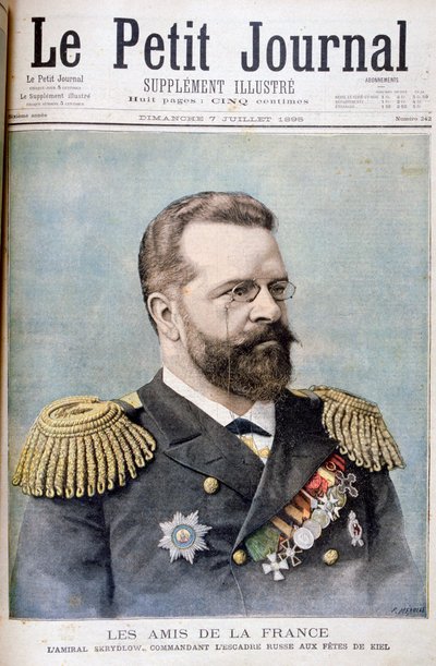 الأدميرال نيكولاي سكريدلوف ، ضابط البحرية الروسية ، 1895 بواسطة Fortuné Méaulle