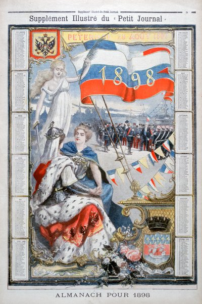 التقويم لعام 1898. بواسطة Fortuné Méaulle