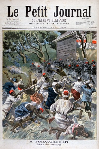 هزيمة ساكالافا ، مدغشقر ، 1898 بواسطة Fortuné Méaulle